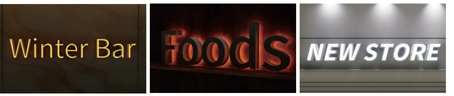 small channel letters