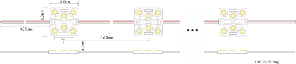 matrix led module dimension