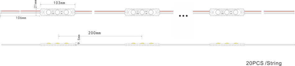 led module dimension