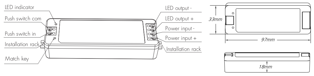 LED控制器尺寸图