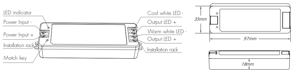LED控制器尺寸图