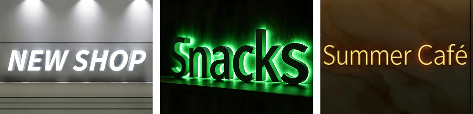 YS-M97311 LED module application examples for custom resin channel letter signs