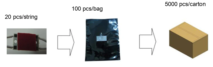 YS-M08X31 LED Module 20pcs/string Packaging
