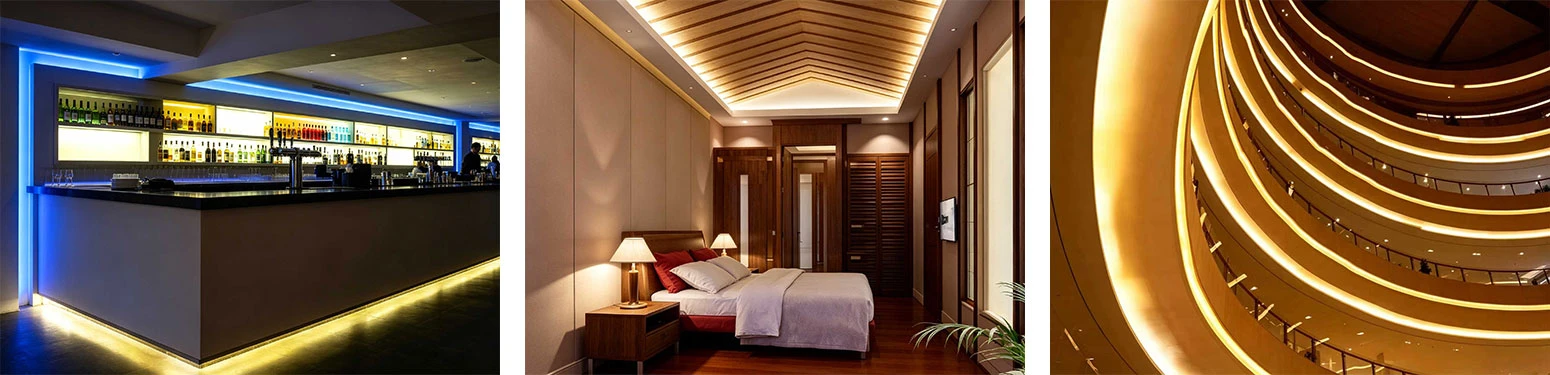YS-RN3528X90 High Brightness 3528 SMD LED Strip Lights applications: bar, bedroom, staircase