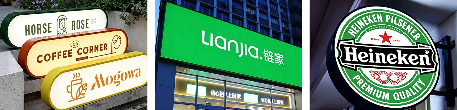YS-RSD2385W18 side emitting LED strip applications: round light boxes, retail signage, storefront advertising