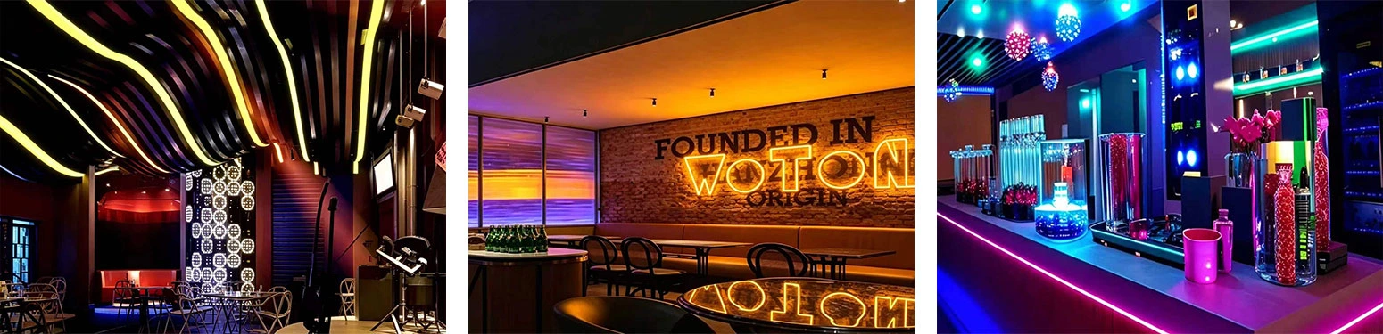 YESUN YS-RN5050Q460 RGBW LED strip applications: bar, restaurant, hospitality and commercial interior lighting projects
