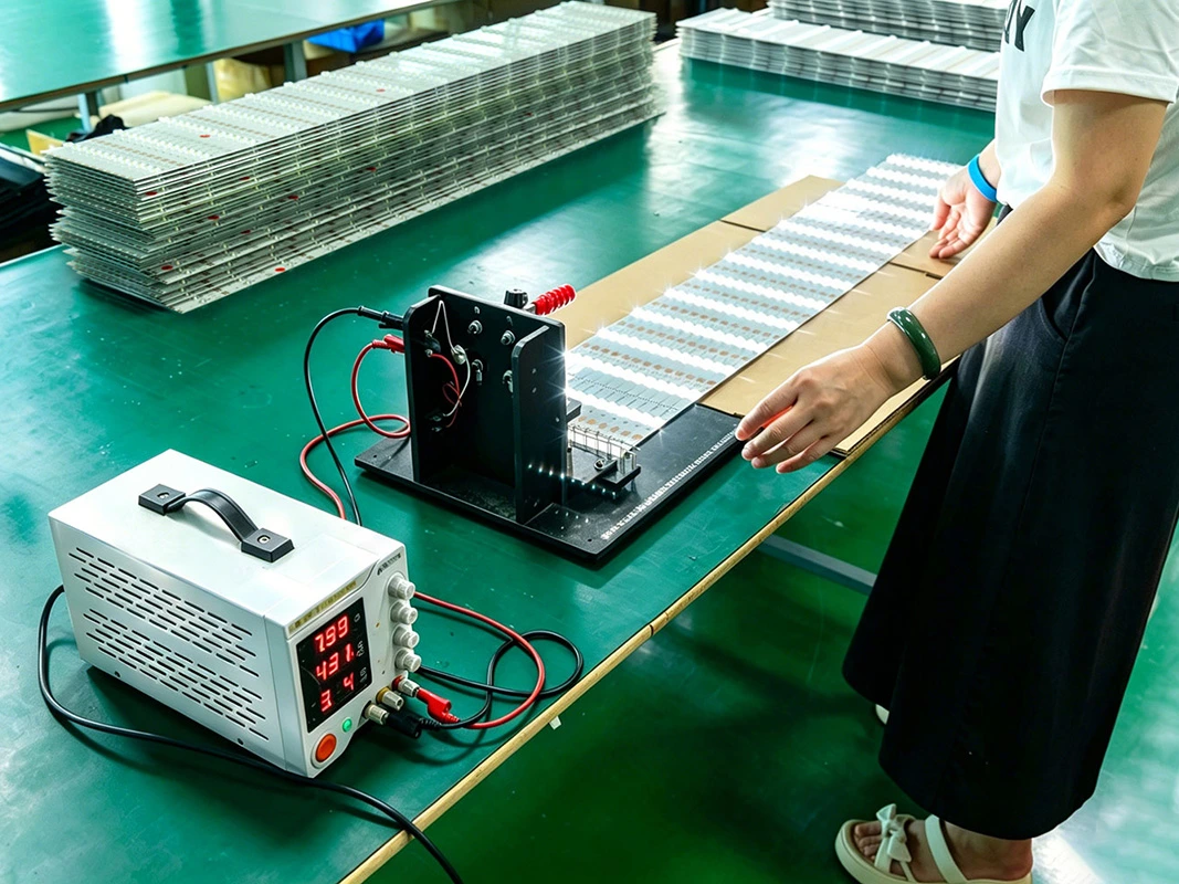 LED module aging test process