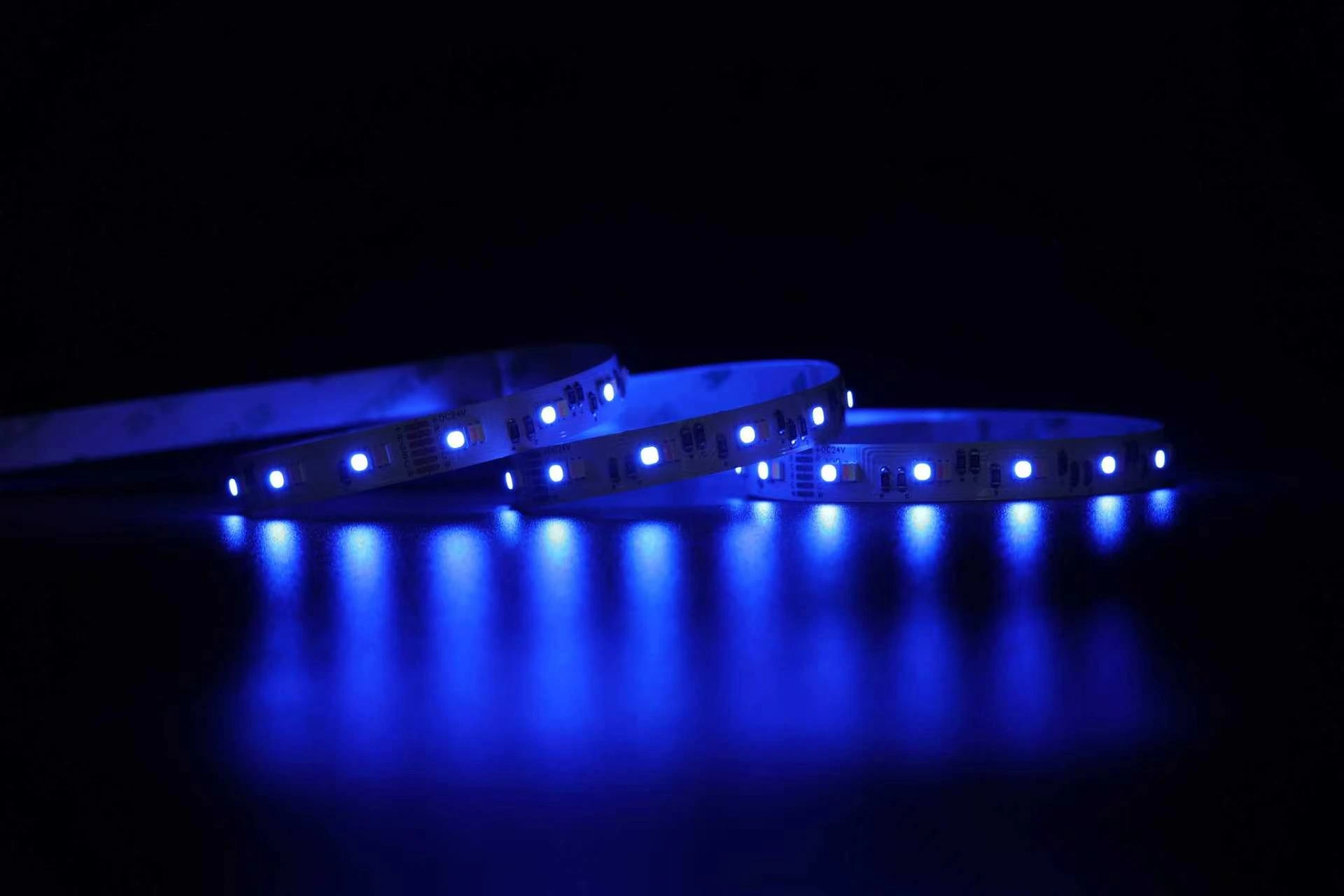 شريط إضاءة LED أزرق RGBCW YS-RN3838Q560، شريط إضاءة مرن DC24V