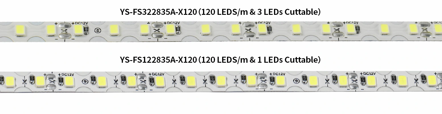 S Shape 120LEDS/m LED Strip Lights Close up