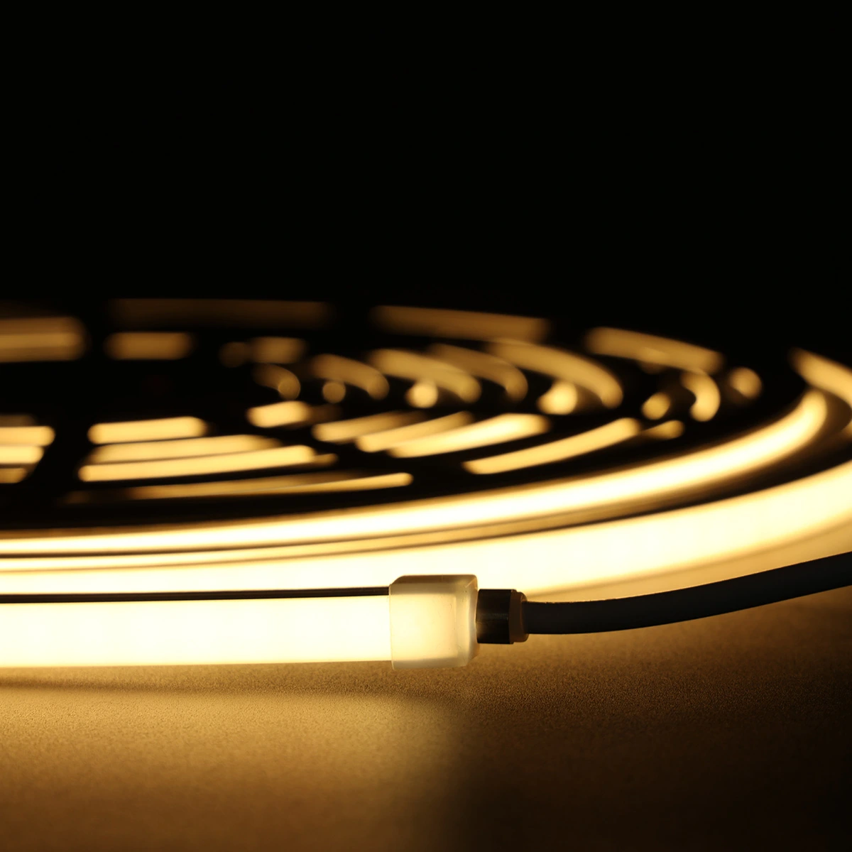 Plug & Play Neon LED Strip End Detail View