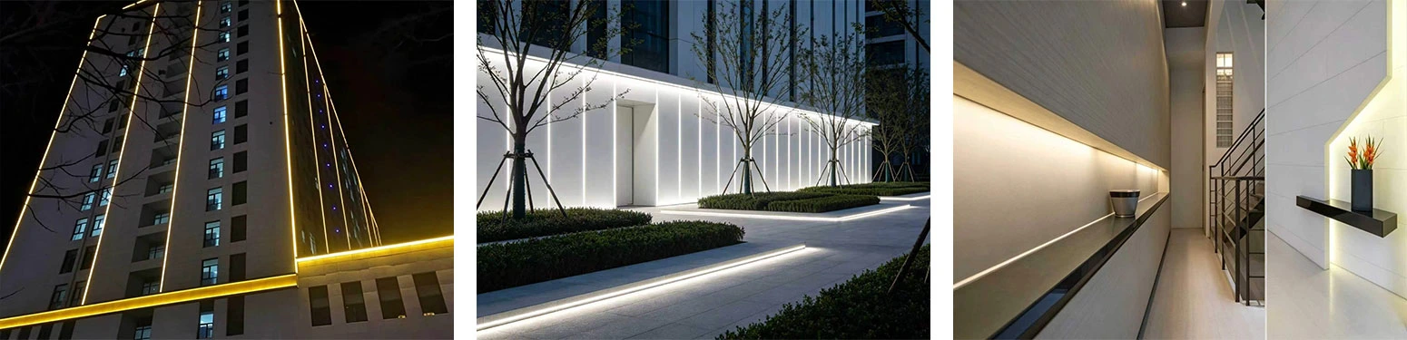 High Voltage COB LED Strip Light for Building Facade Outdoor Indoor Lighting