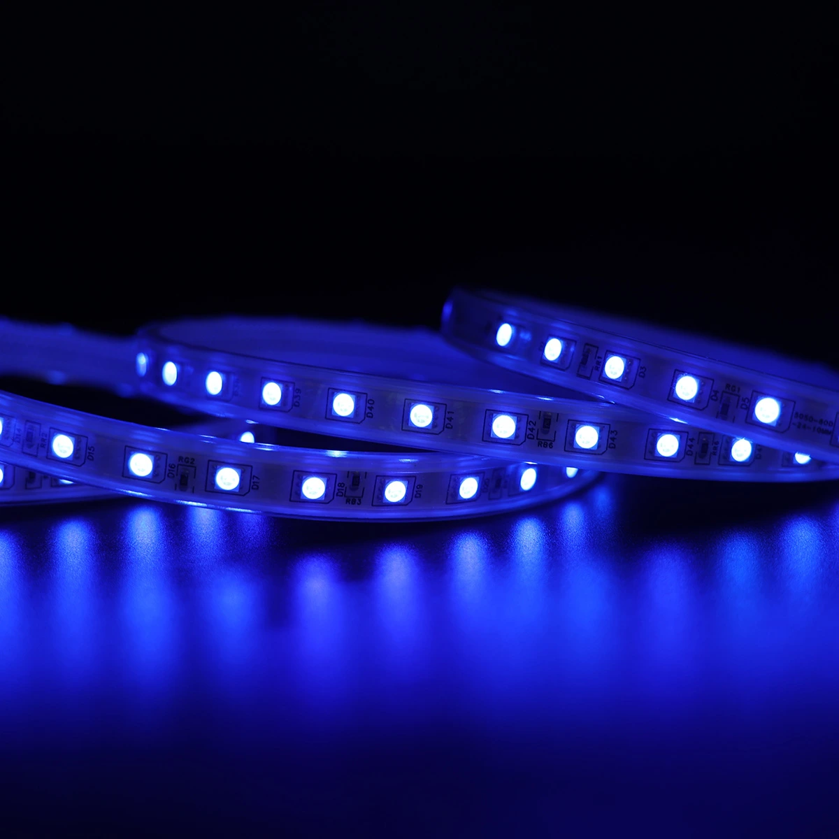 Blue High Voltage RGB LED Strip Light