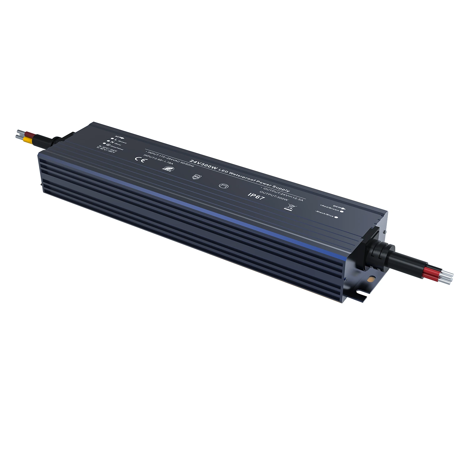YS-WP-12300 / YS-WP-24300 300W IP67 Waterproof LED Power Supply YS-WP-12300 / YS-WP-24300 300W IP67 Waterproof LED Power Supply