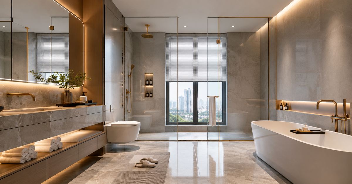 Shower door for hospitality renovation