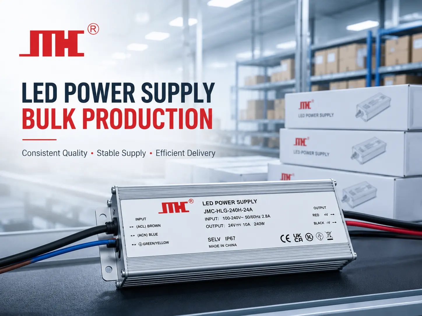 LED Power Supply Bulk Production: How Buyers Can Control Quality, Lead Time, and Supply Risk - Blog article cover image