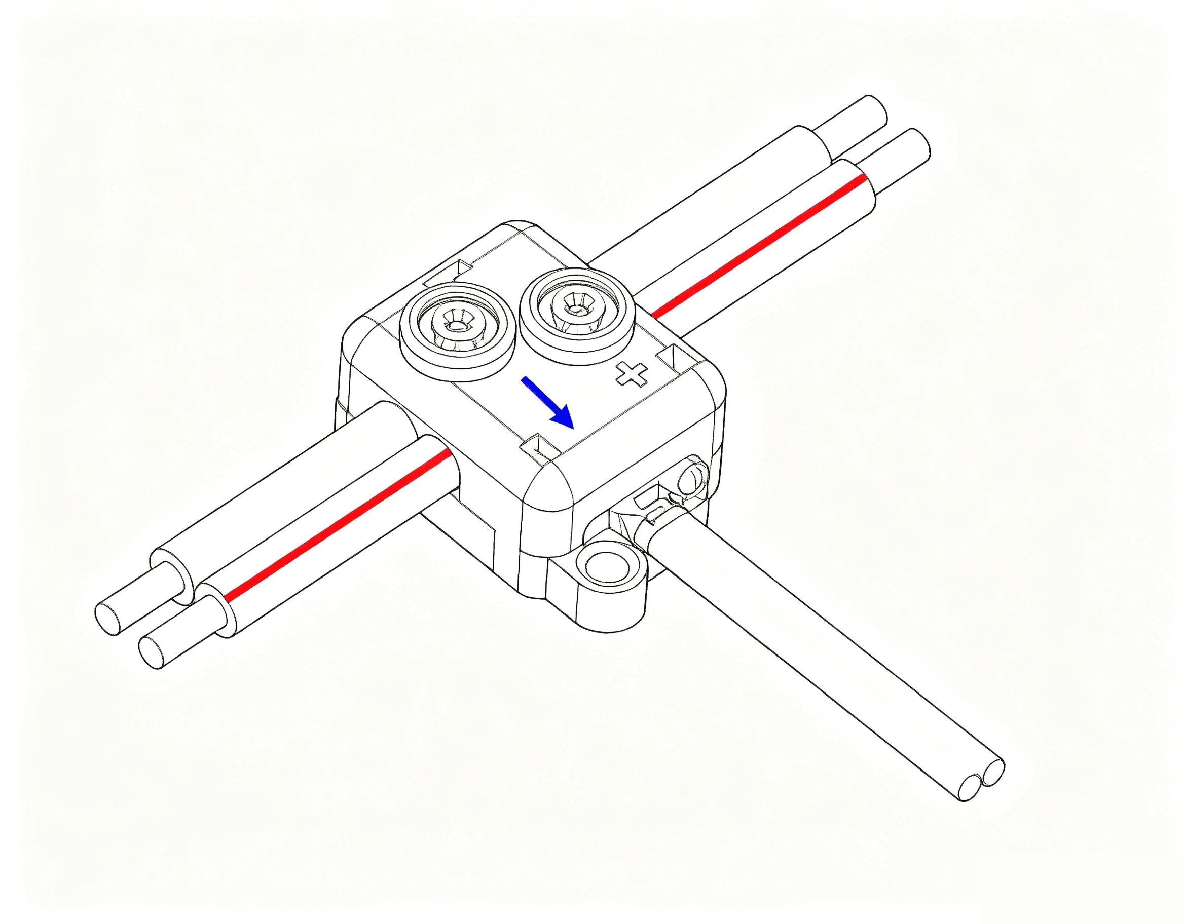 Main cable connector for LED Light Sheet