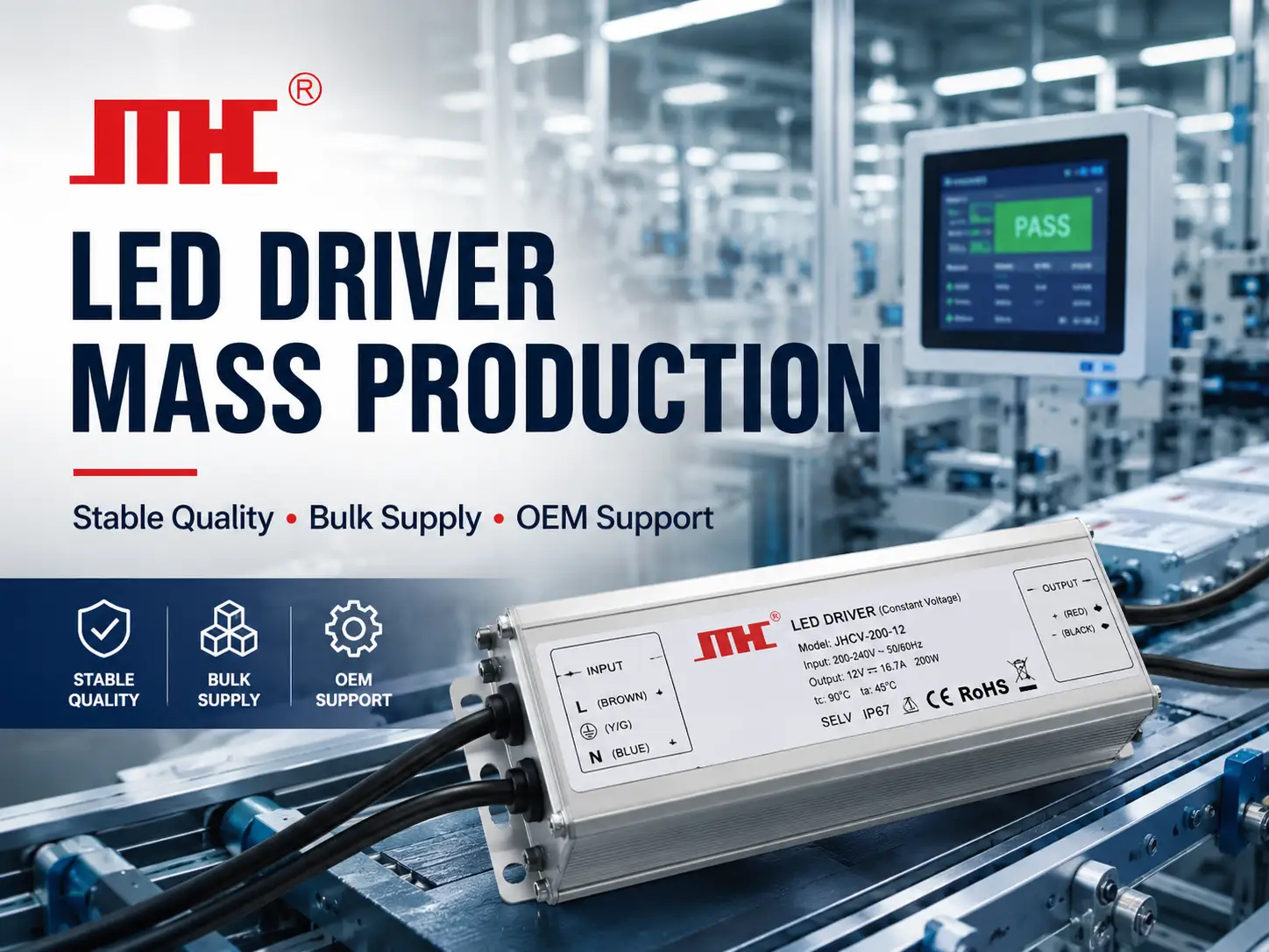 LED Driver Mass Production: How to Ensure Quality, Consistency, and Reliable Supply - Blog article cover image