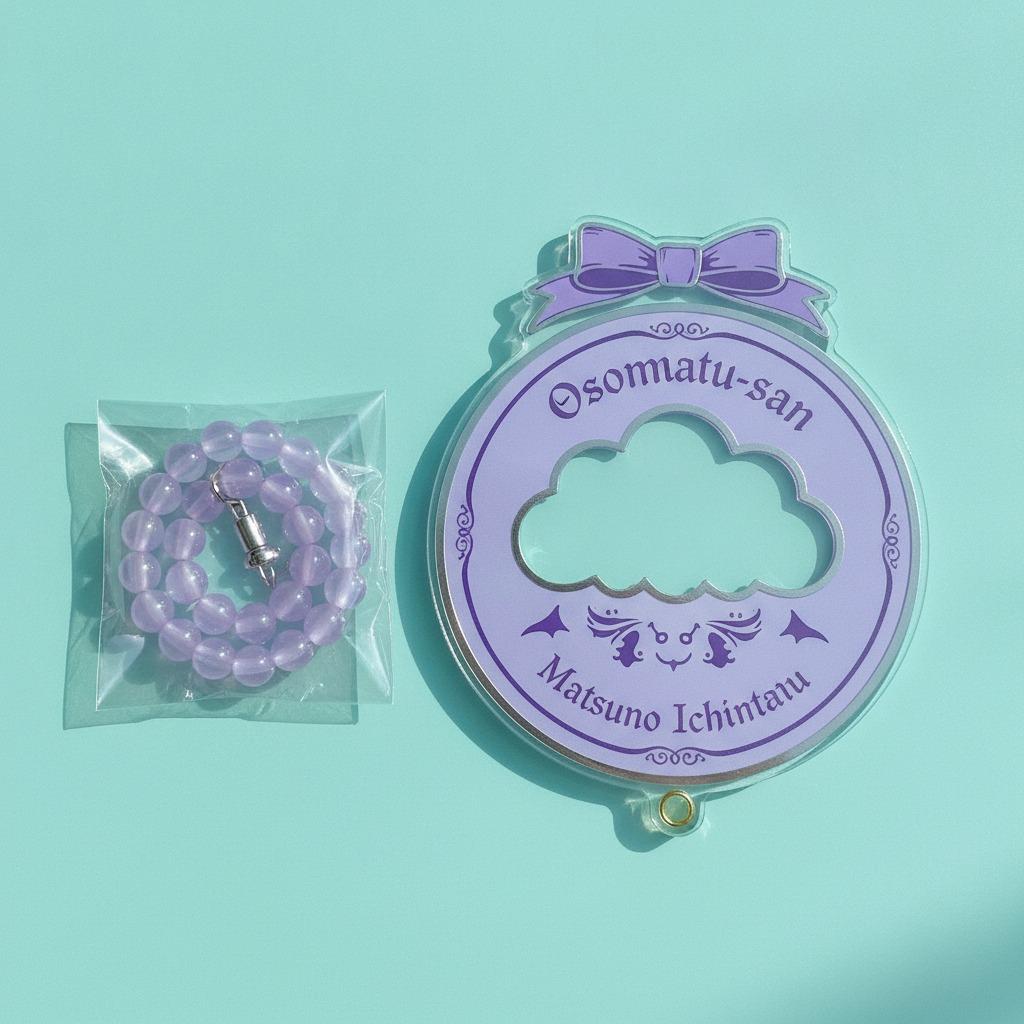 Glitter Acrylic Keychain