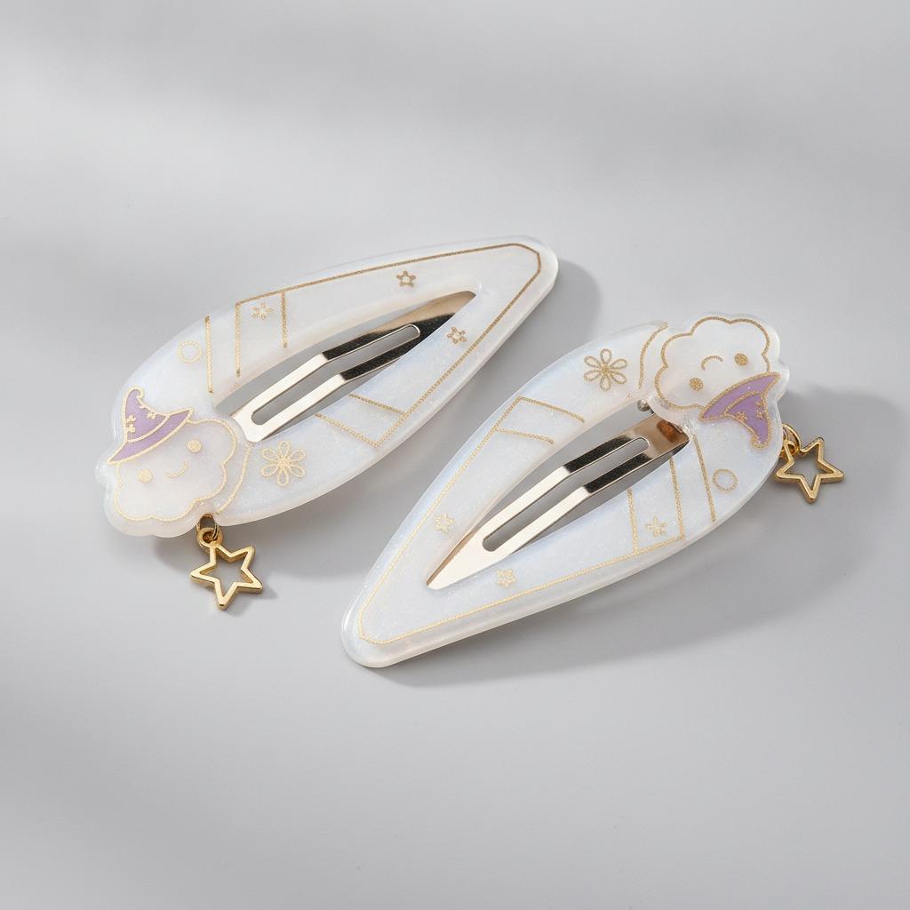 custom acrylic hair clips