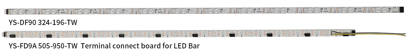 YS-DF90 CCT LED Light Bar and YS-FD90A Terminal Connect Board
