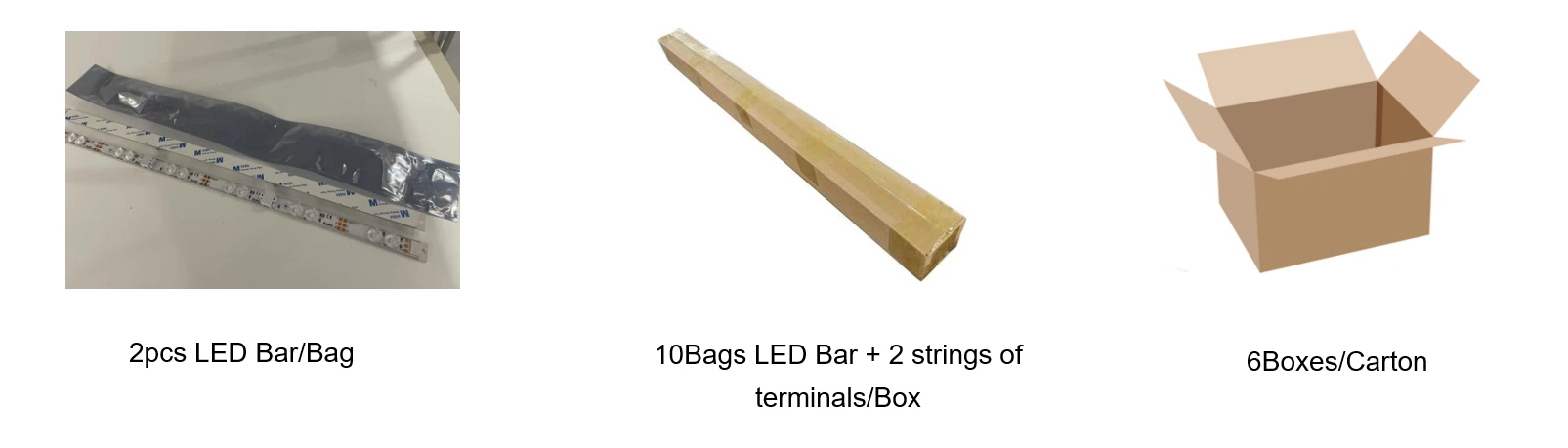 Waterproof Shutter LED Backlight Bar Packaging & Shipping Specs