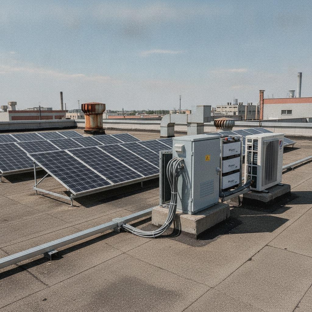 run AC with solar panel