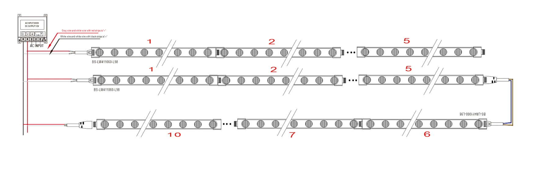 Side view LED light bar wiring diagram and installation guide