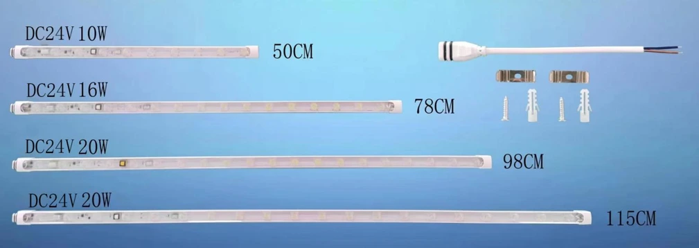 Side view LED light bar features with SMD2835 and connectable design