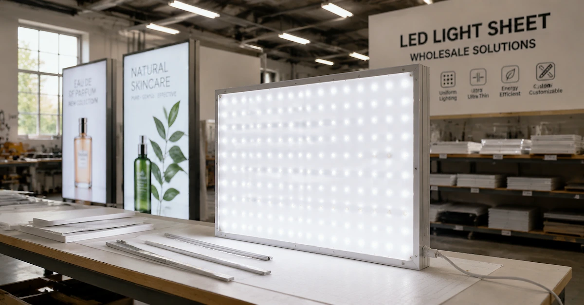 بيع ألواح إضاءة LED بالجملة: كيفية اختيار المورد المناسب لطلبات الإضاءة الخلفية بالجملة