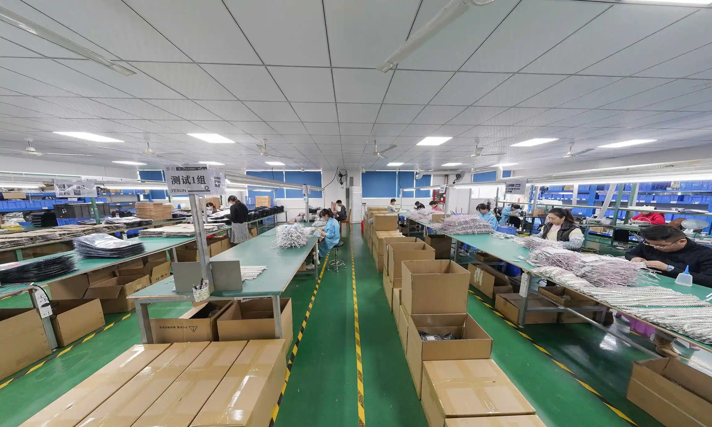3-LED CCT Tunable White LED Light Module assembly workshop QC process