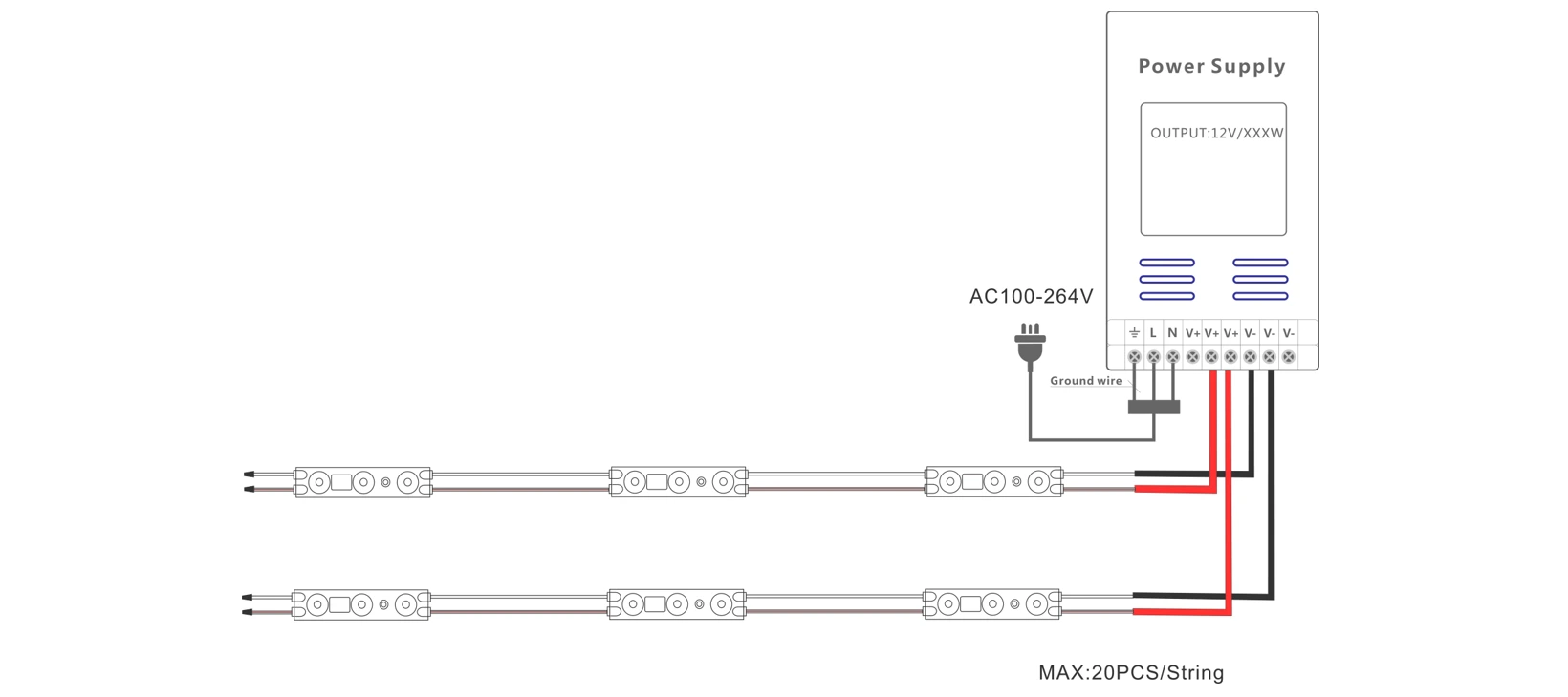 YS-MB6331 3LED Module Wiring Diagram & Installation Guide