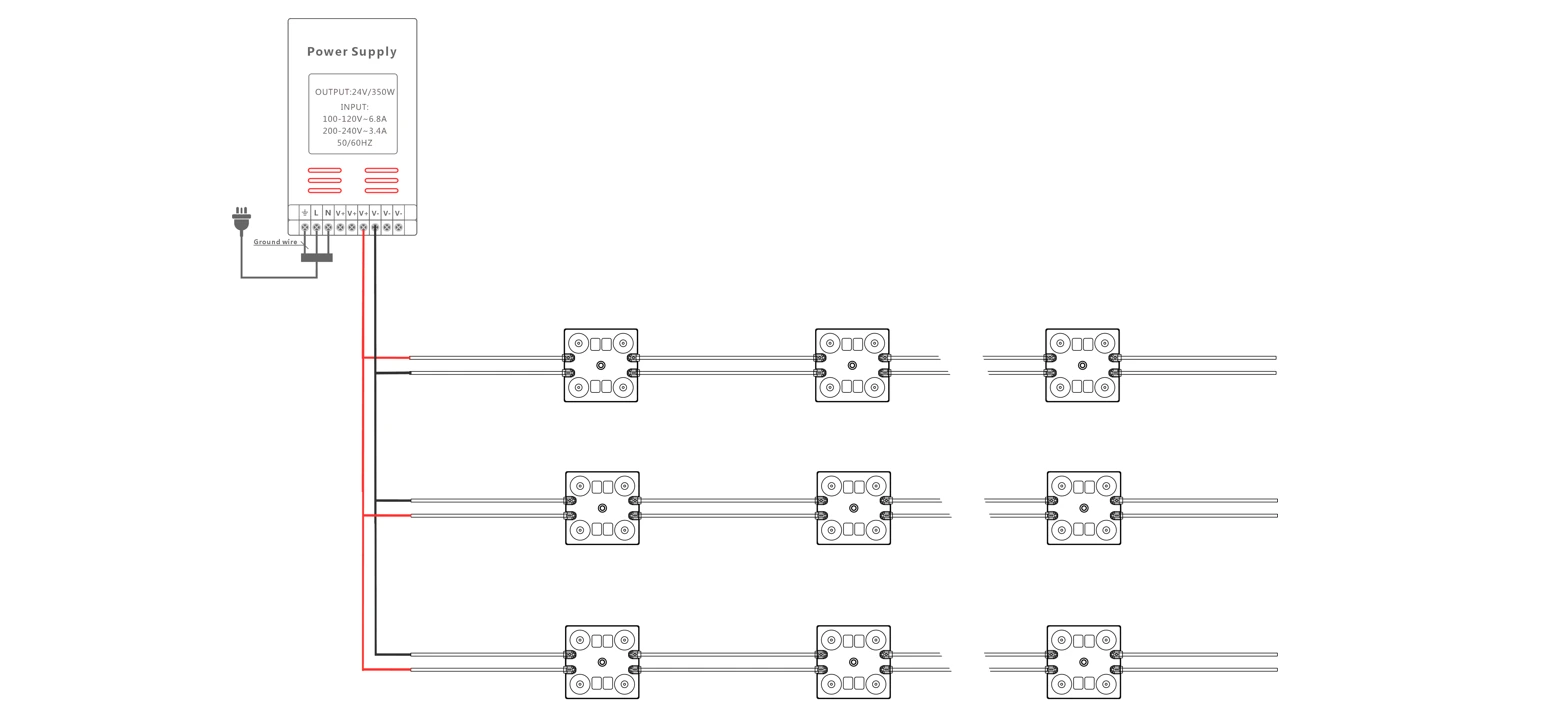 YS-MB7341 LED Module Wiring Diagram & Installation Guide