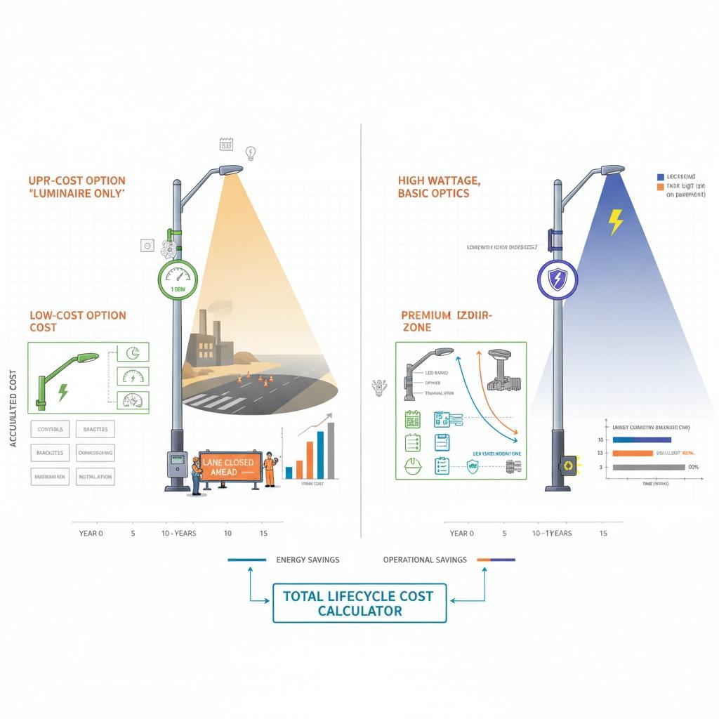 lifecycle cost analysis street lighting