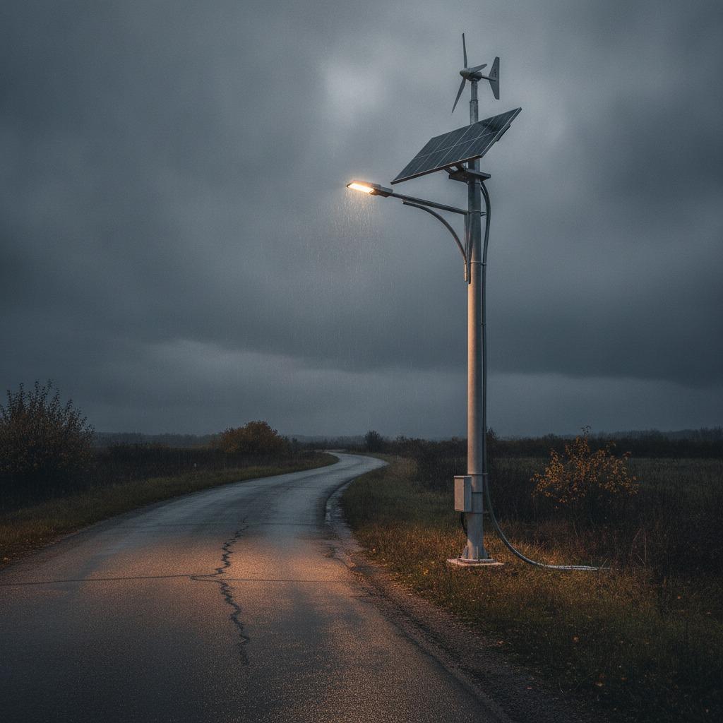 Wind-Solar Hybrid Street Lights