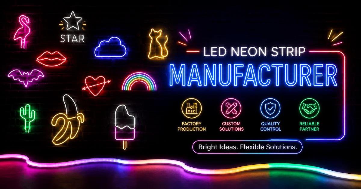 Inside an LED Neon Strip Manufacturer: Production Process, Technology, and OEM Capabilities