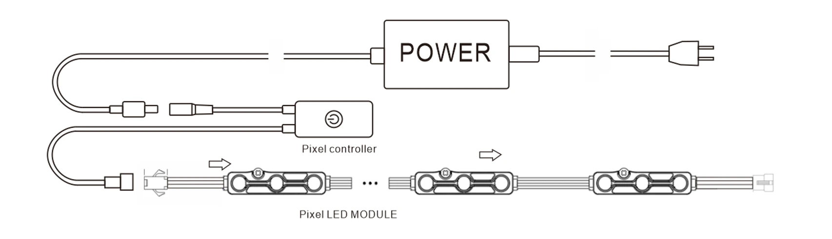 3-LED Addressable RGB LED Module Wiring & Installation Guide