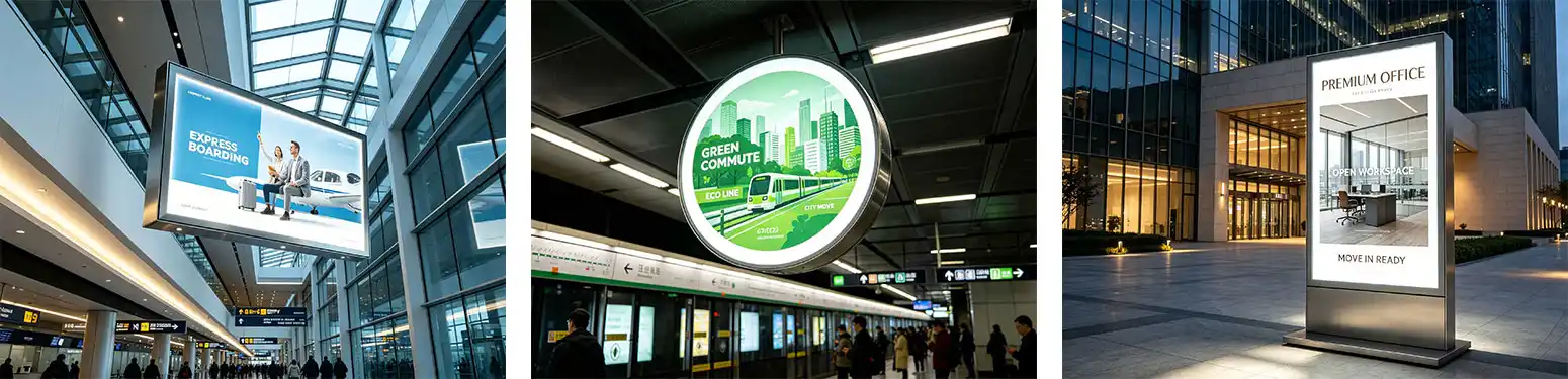 Application scenarios for high‑voltage narrow beam LED sign module