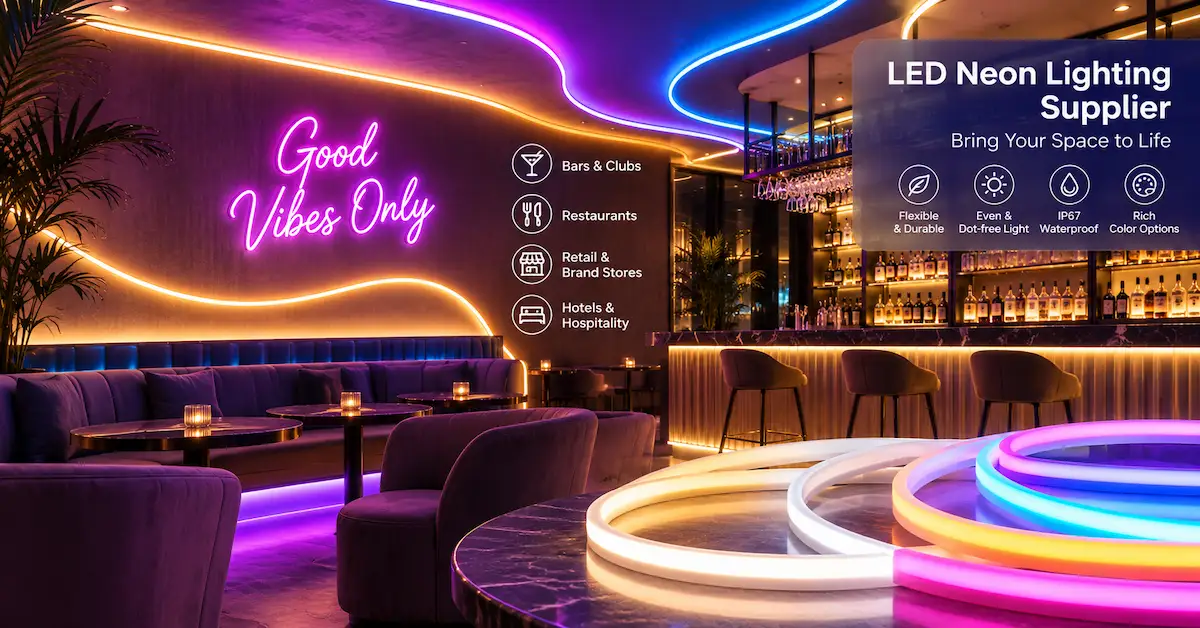 LED Neon Lighting Supplier: How to Source a Complete System for Commercial Projects