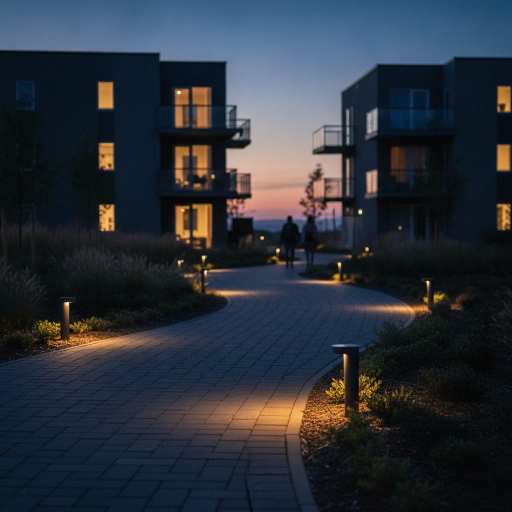 community common area solar lights