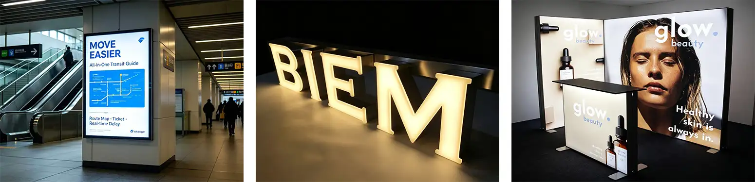 6-LED CCT Tunable White LED Sign Module Recommended Applications for Retail & Commercial Signage