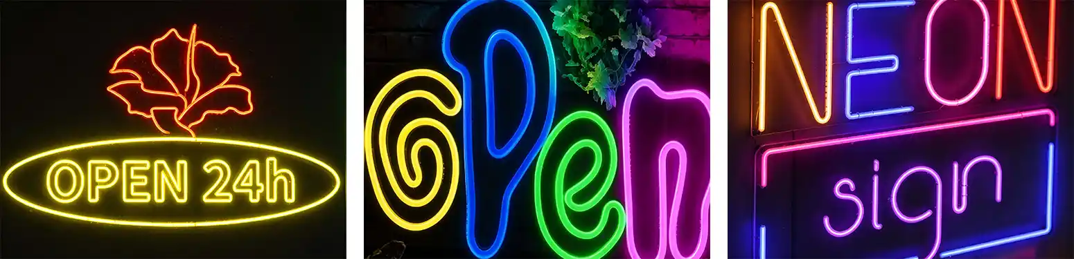 Recommended applications for silicone neon LED strip lights with display examples