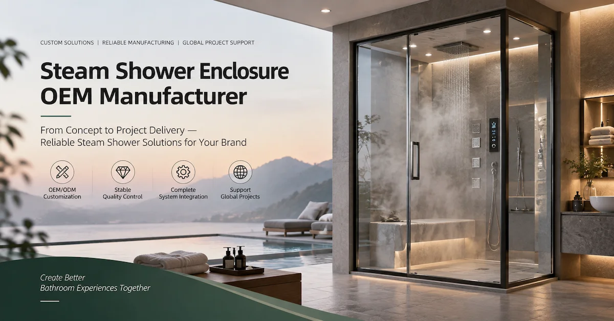 Steam shower enclosure OEM manufacturer