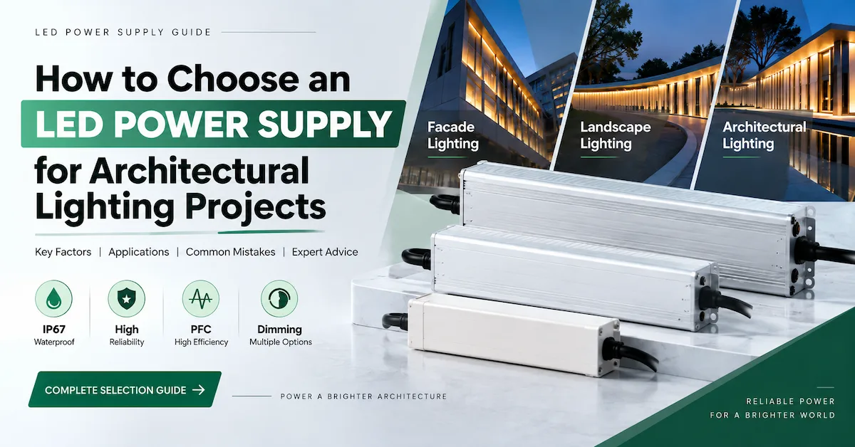 How to Choose an LED Power Supply for Architectural Lighting Projects