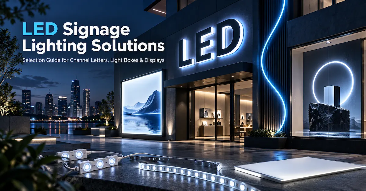 LED signage lighting solutions for signs