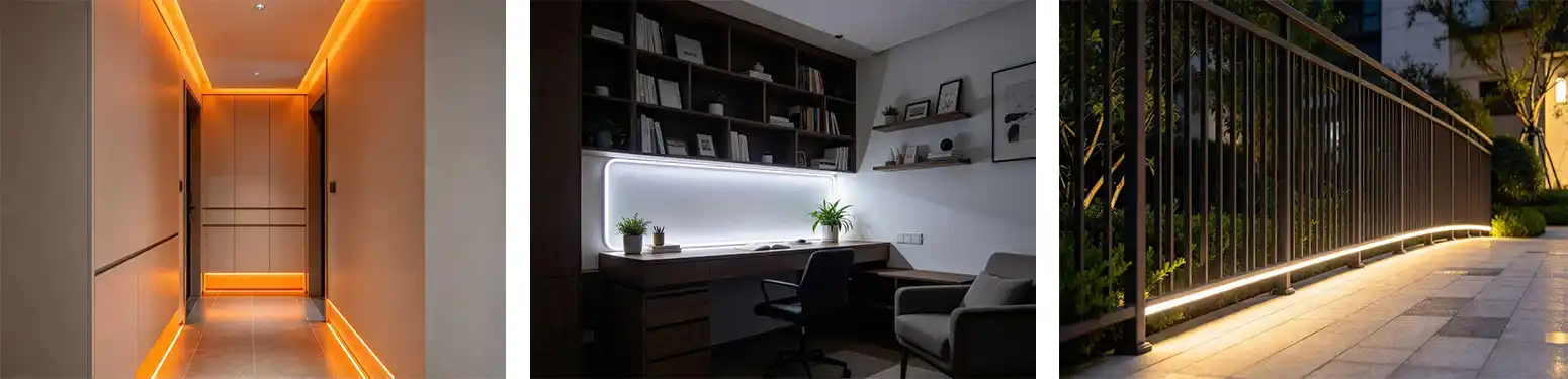 LED neon flex strip applications for signage