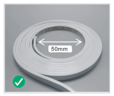Do Not Wrap It Around Objects Smaller Than 50 mm