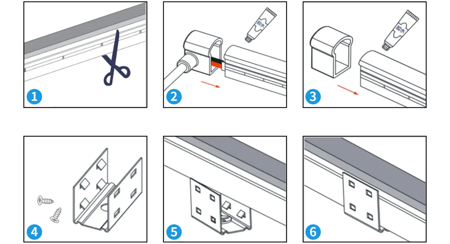 Installation Steps for Side Emitting Flexible Neon LED Light Strip