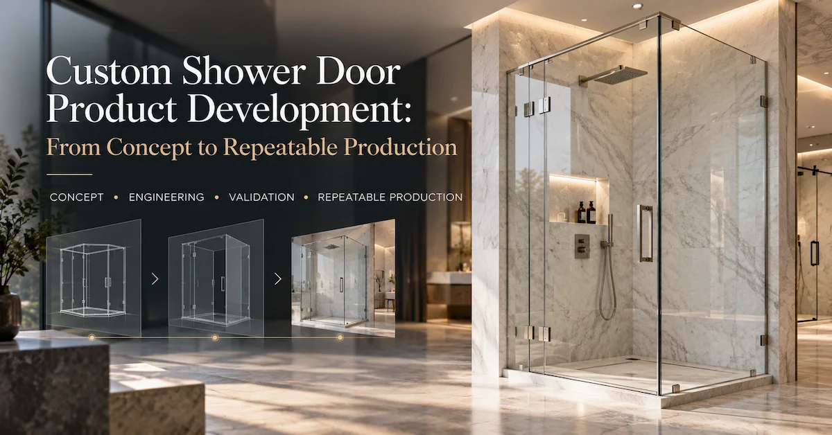Custom Shower Door Product Development: From Concept to Repeatable Production